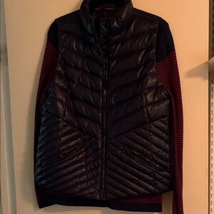 Talbots Navy Down Vest and Sweater
